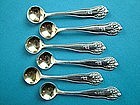 6 Gorham LANCASTER individual salt spoons