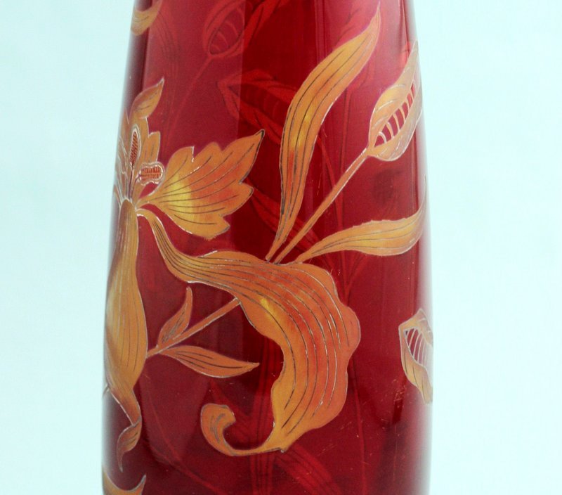 Art Nouveau Intaglio Cut Vase