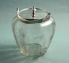 Mappin & Webb Cut Crystal Biscuit Barrel
