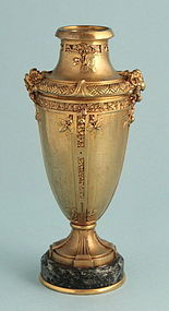 Gilded Bronze and Marble Urn