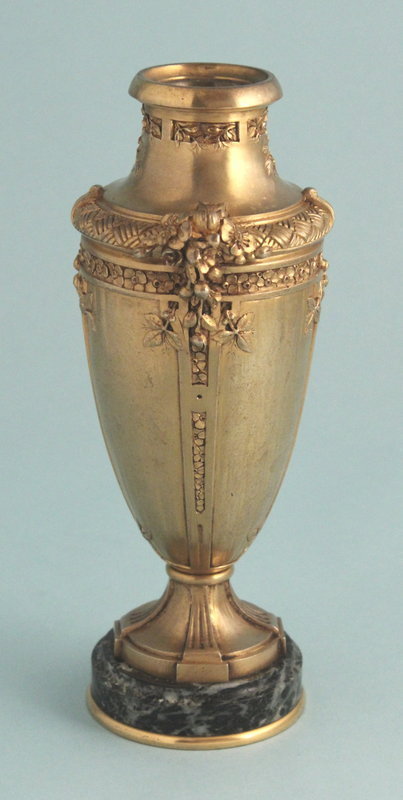 Gilded Bronze and Marble Urn