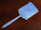 Art Deco Silver and Enamel Hand Mirror