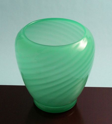 Steuben Green Jade Vase