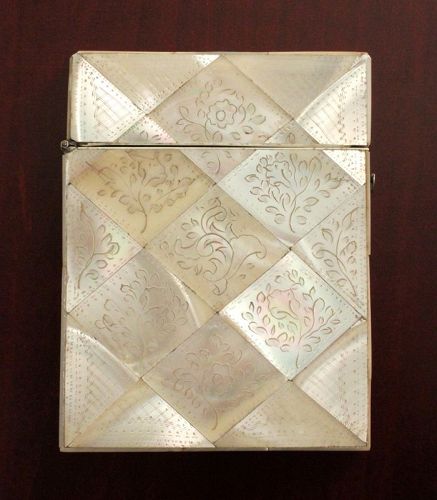 Antique Mother-of-Pearl Card Case