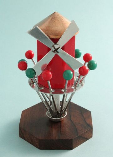 Art Deco Windmill Cocktail Picks Set