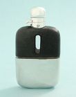 English Leather Covered Flask