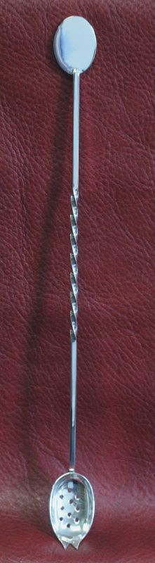 Silver Cocktail Bar Spoon with Piercer