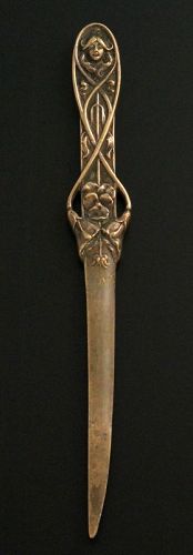 Art Nouveau Bronze Letter Opener