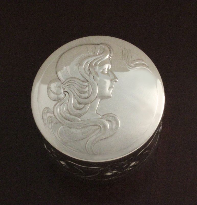 WMF Art Nouveau Maiden Box