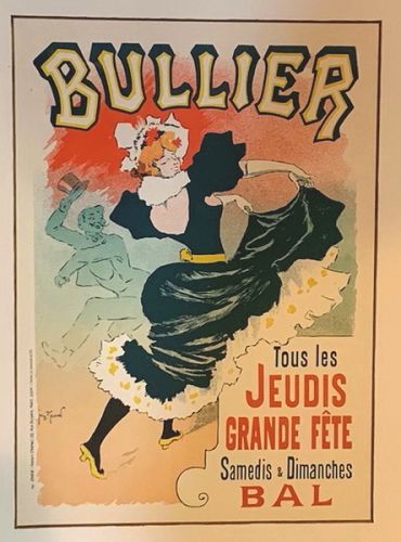 Georges Meunier, "Bullier", 1898 Original Maitre de l'Affiche Poster