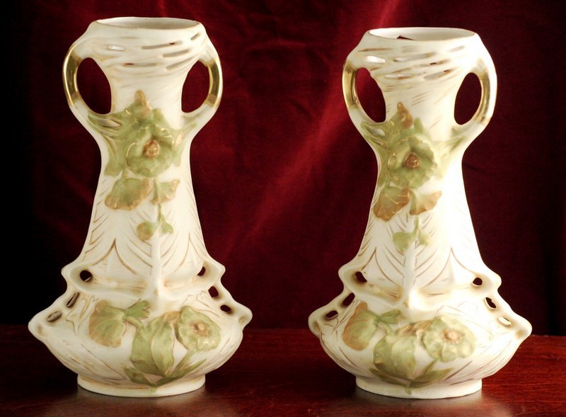 Royal Dux Art Nouveau Vases