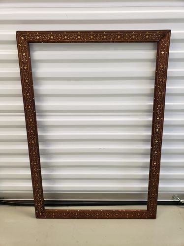 Antique Anglo Indian Frame With Bone Inlay