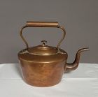 19th C English Copper Kettle or Tea Pot