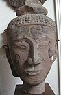 Sandstone Head of Buddha