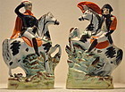 Napoleon And Wellington Staffordshire Figures