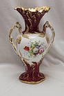 Coalport hand painted and gilded vase