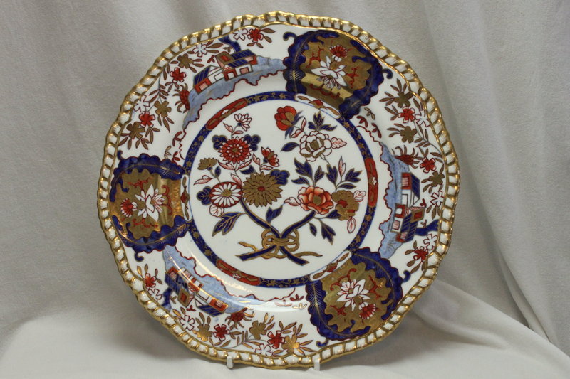 Spode felspar porcelain Japan pattern plate Pattern 3955.