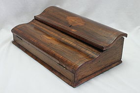Inlaid rosewood veneer desk set
