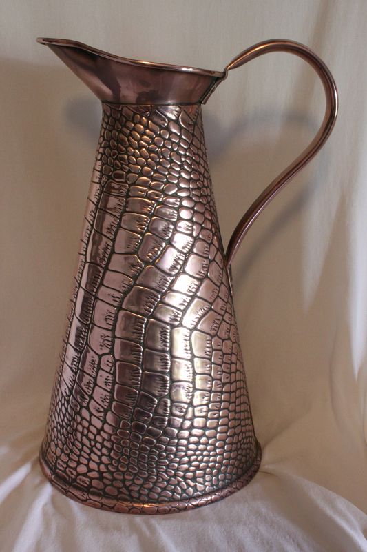 Copper pitcher by Sankey and Sons