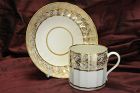 Derby gilded coffee can and saucer c1800