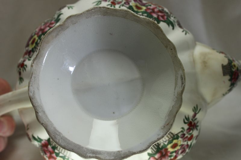 C J Mason porcelain teapot on stand