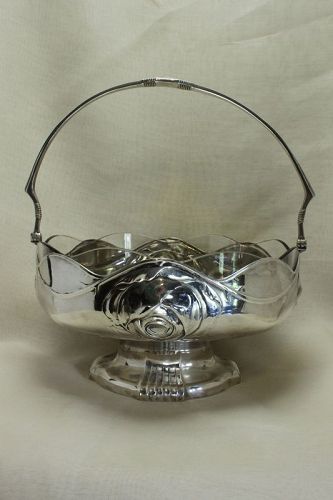 Orvit silver plated fruit bowl with original glass liner