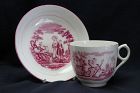 Enoch Wood and Sons cup and saucer-Faith, Hope & Charity