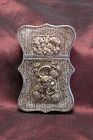 Chinese filligree silver gilt card case