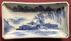 Lovely 18th Century Japanese Nagazara (Long Dish) w/Painted Seascape