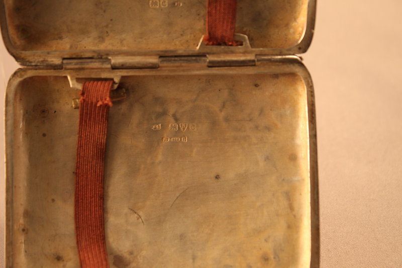 Antique British Sterling Silver Cigarette Case 1841