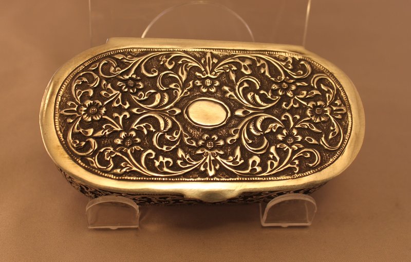 Vintage Indian Silver Tobacco, Betel Box.