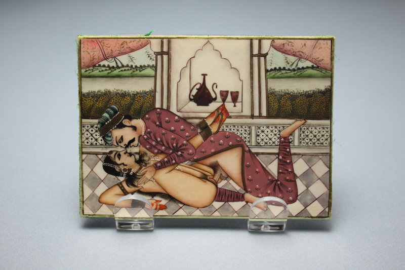 Indian Erotica Miniature Painting.