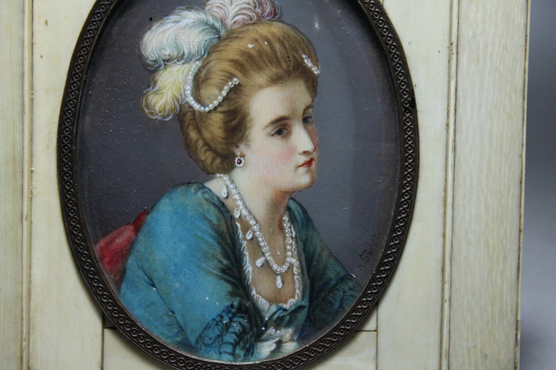 Antique Miniature Portrait Painting.