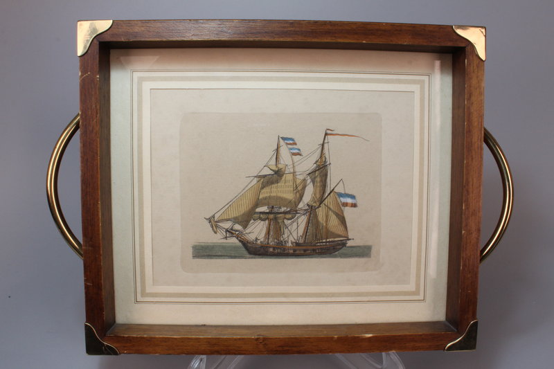 MARVELOUS GILT ETCHING AND AQUATINT, EARLY 19TH C.