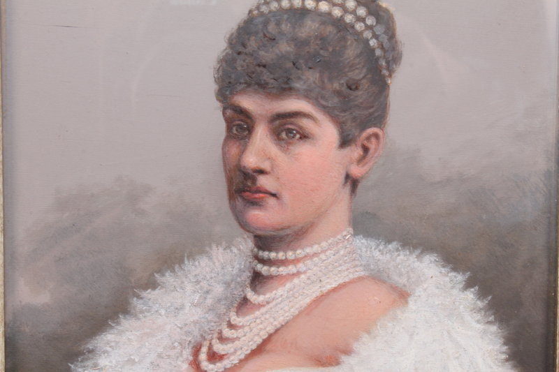 Royal Portrait: Queen of Wurtemberg, Signed &quot;CKS&quot;