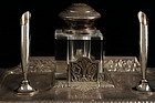 Striking Antique German silver Inkstand, 19th c.