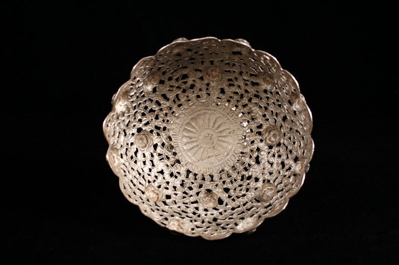 Hand Crafted Southeast Indian Silver Vessel/Bowl.