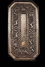 Antique Indian Hand Crafted Repousse Silver Tablet.