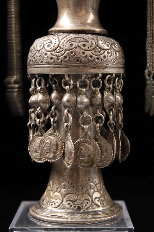 Antique Hand Crafted Persian Silver Hookha, 19th C.