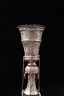 Antique Hand Crafted Persian Silver Hookha, 19th C.