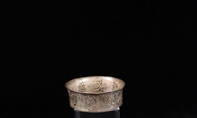 Antique Hand Crafted Persian Silver Hookha top, 19th C.