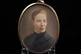 Anglo-American Miniature Portrait Painting, Ear 20th C.