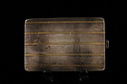 Sterling Wallet Case with 14K Gold Inlay. Ear 20th C.