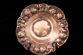 Wonderful Sterling Silver Bowl, Ear 20th C.