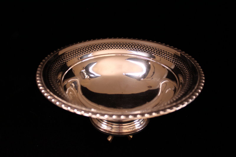 Wonderful Large Sterling Silver Bowl, Ear 20th C.