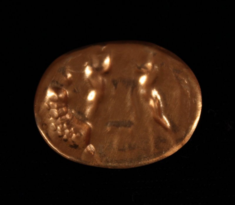 18K Gold impression of Greek Seal.