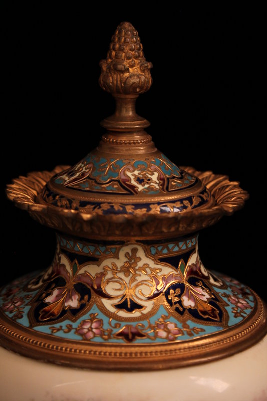 Superb French Louis XV Style Porcelain Covered Urn,