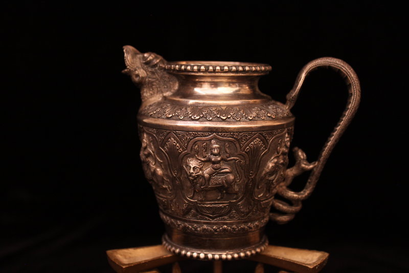 Antique Burmese Silver Tea/Coffee Set, Ear 20th C.
