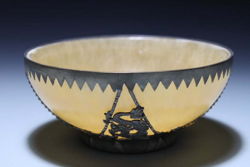 Antique Chinese Jade Bowl,Early 20th C.