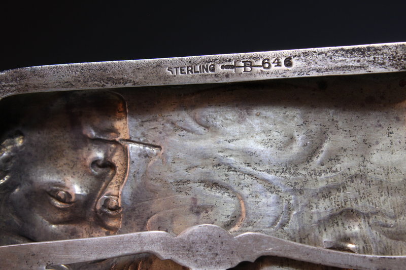 Blackington Sterling Silver Cigarette case, Mid 20th C
